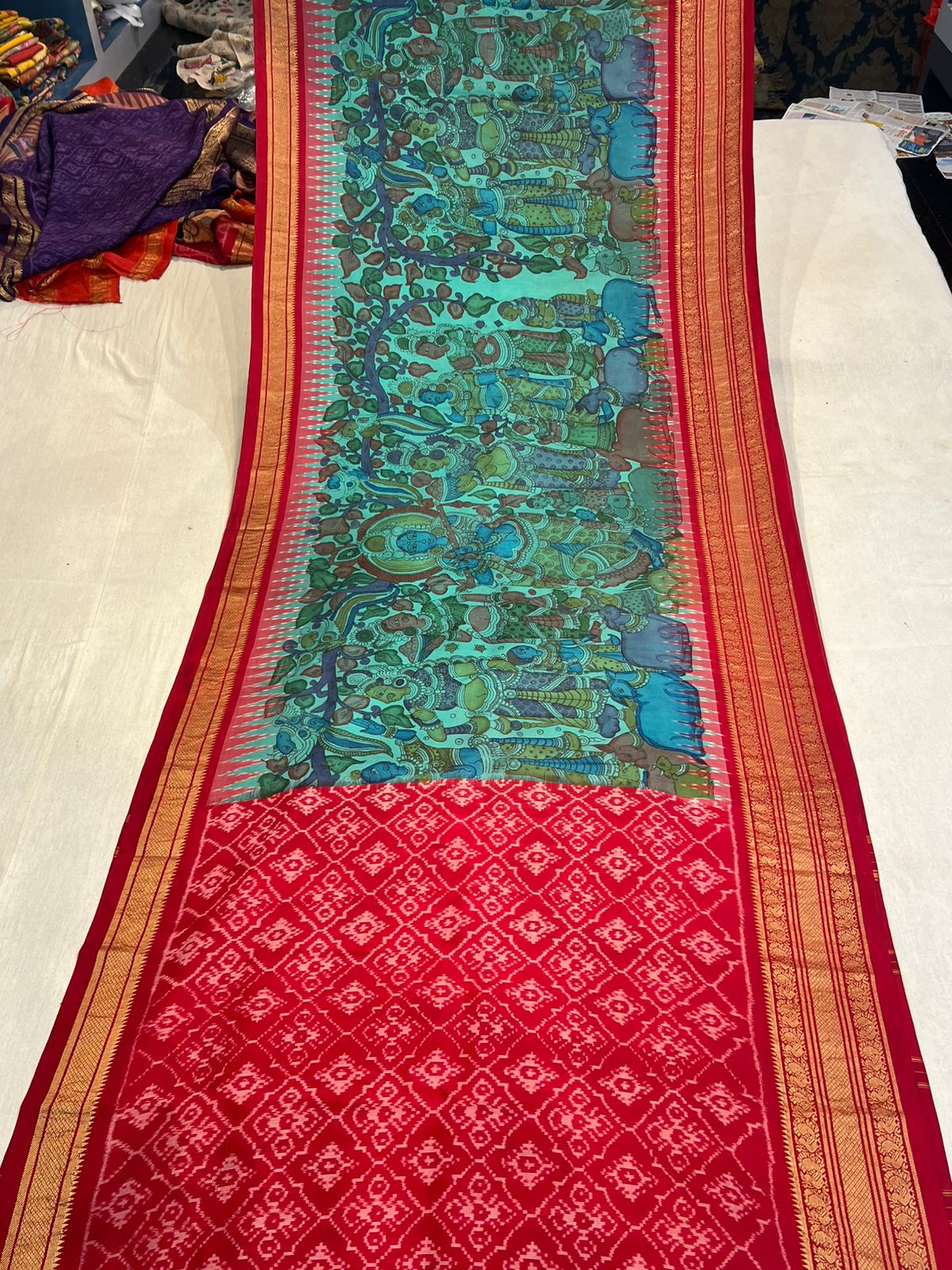 Ikkath Pattu Saree