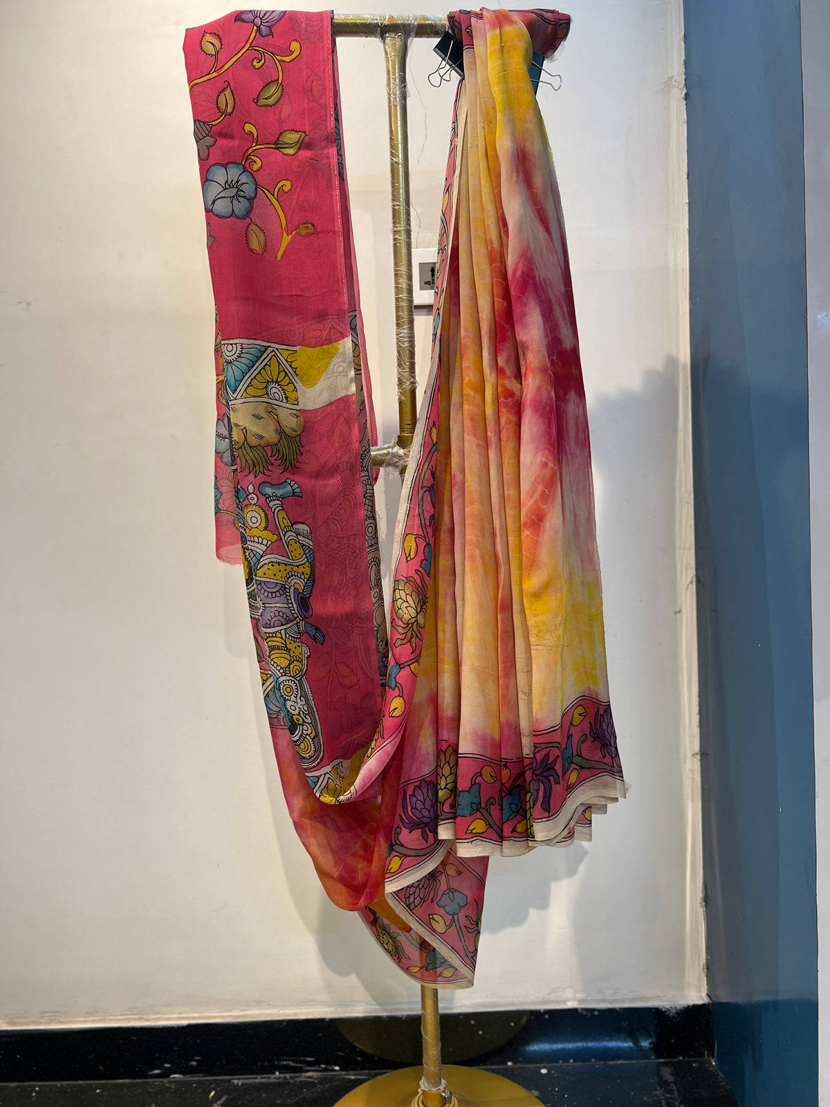 Kalamkari Shibori sarees