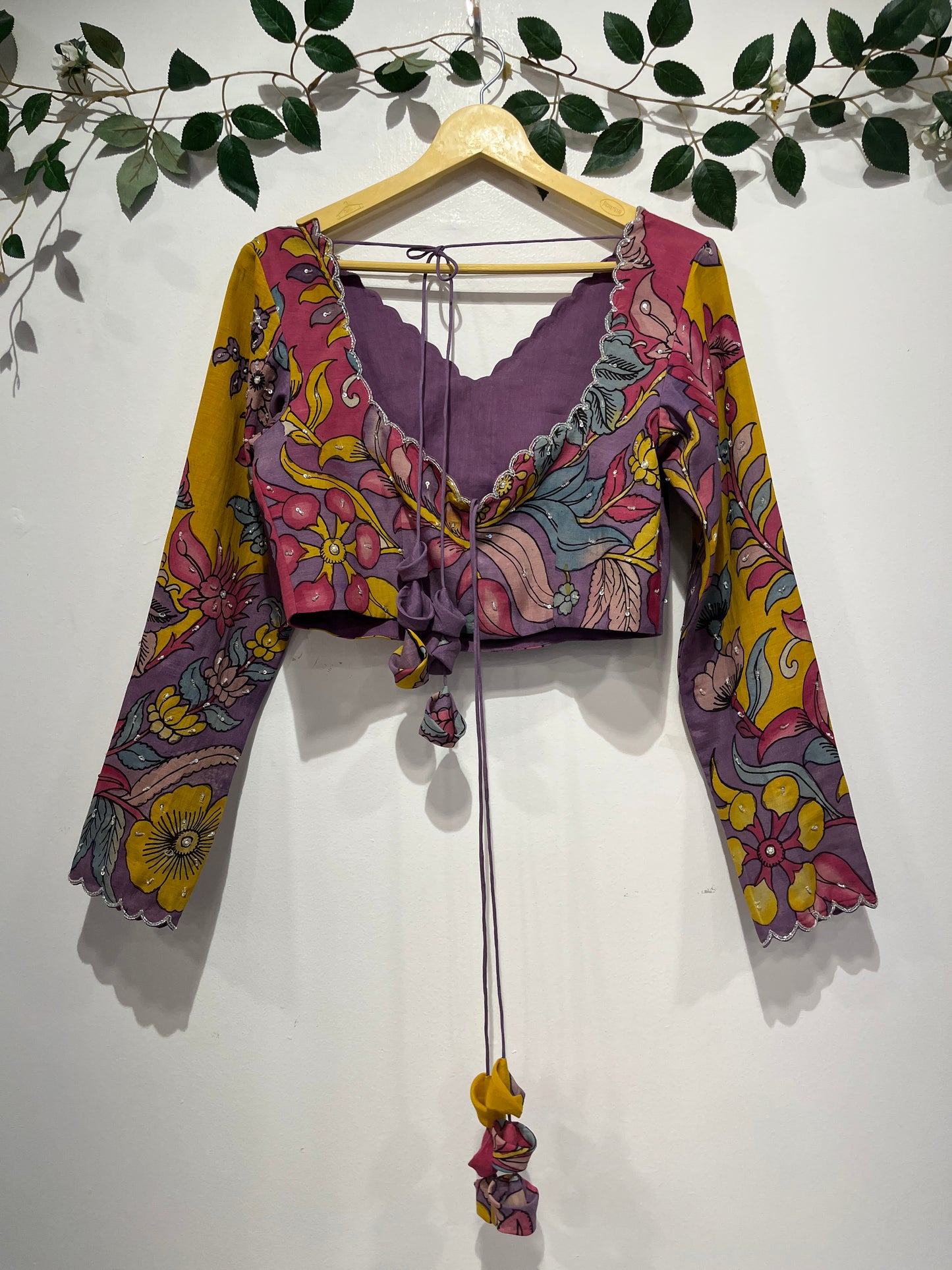 Radha Krishna Charm on Bangalore Silk