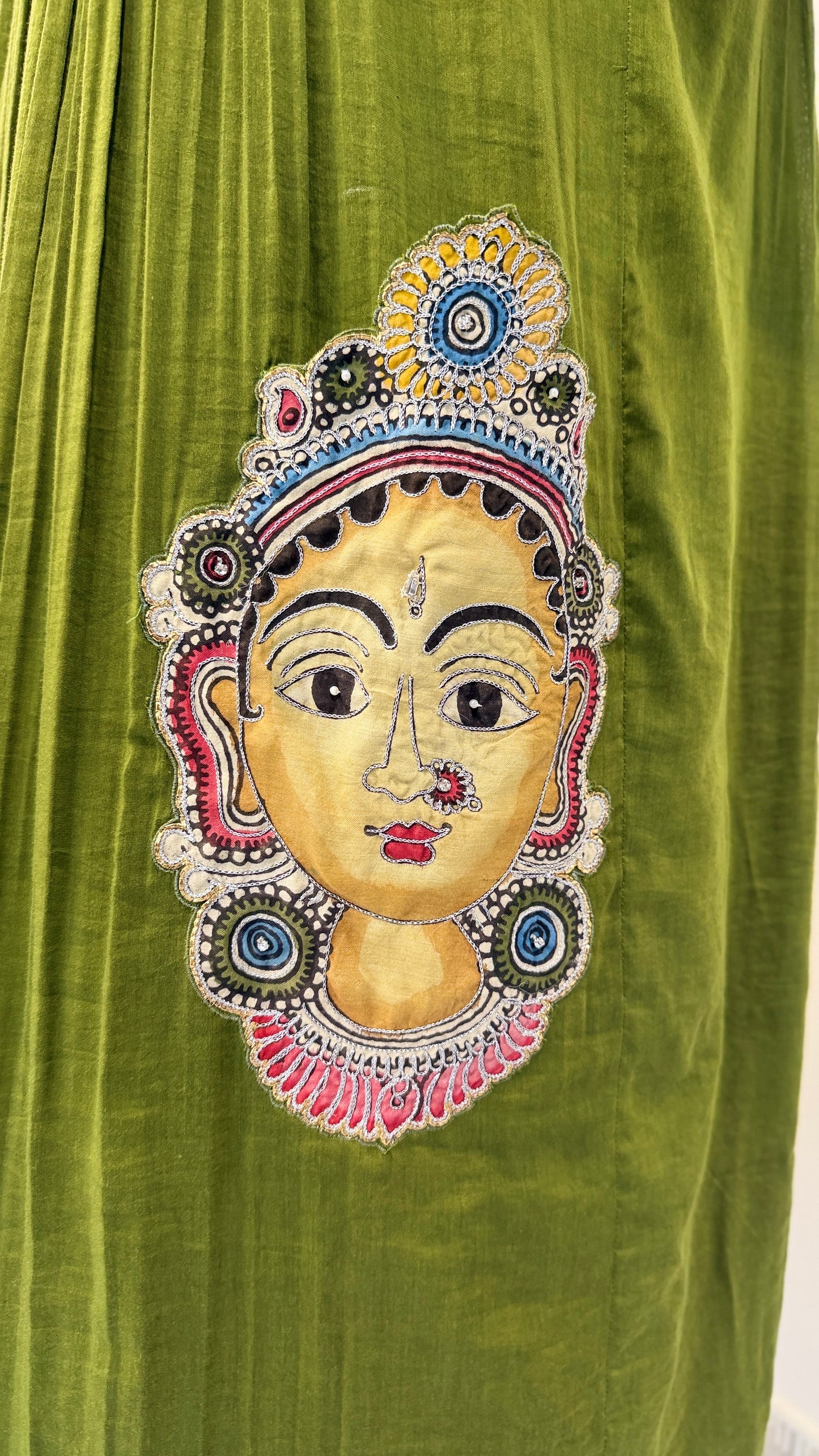 Mul Chanderi Face Pocket Frock