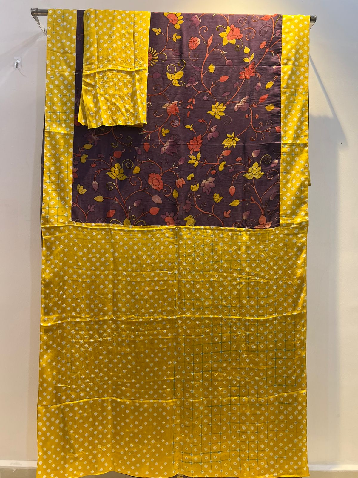 Bandhini x Kalamkari Fusion