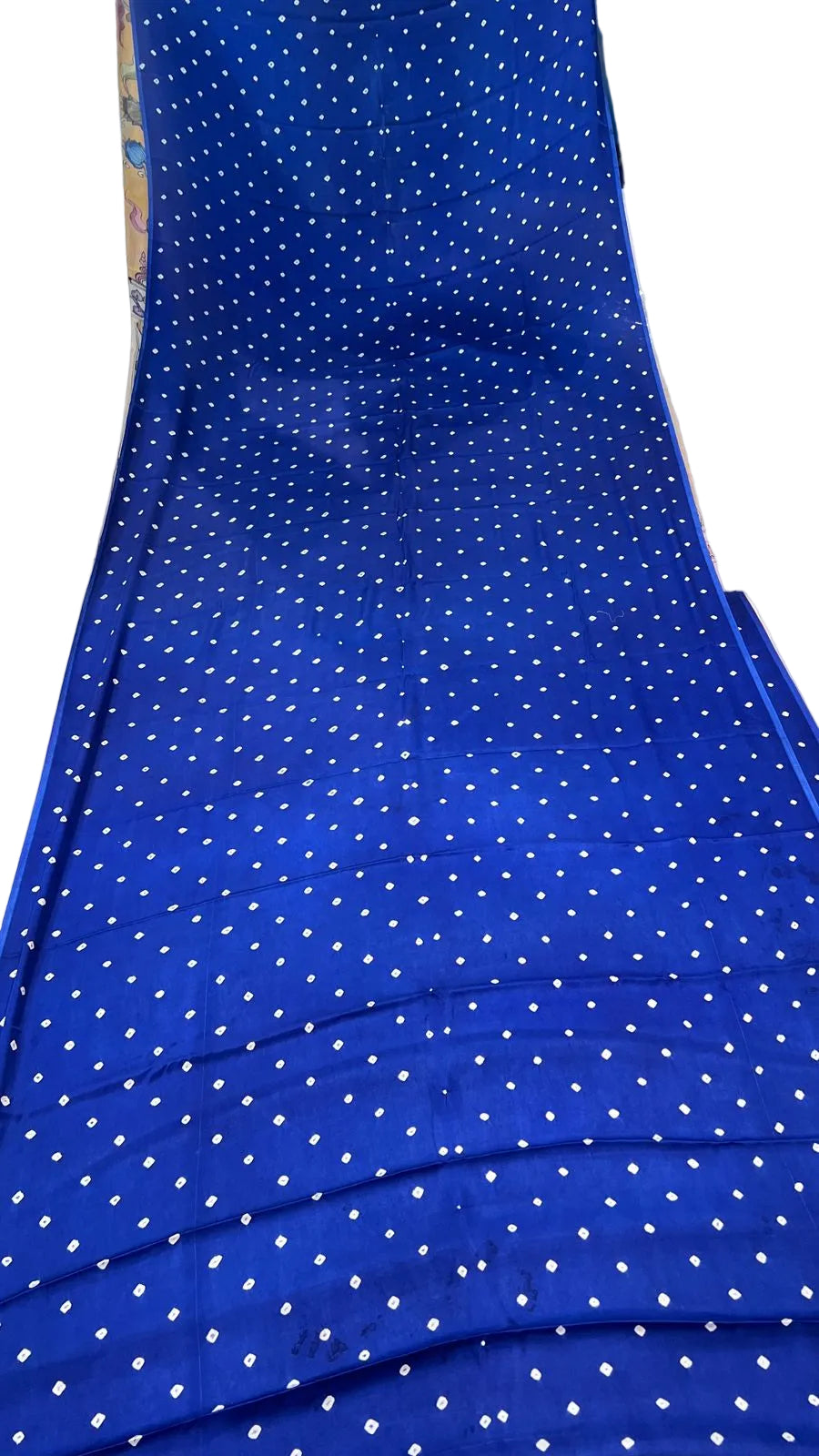 Bandhini Saree with Kalamkari