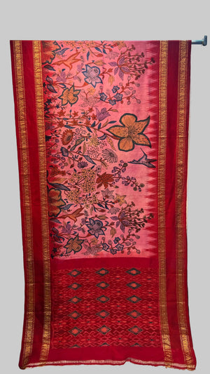 Ikkath pattu saree