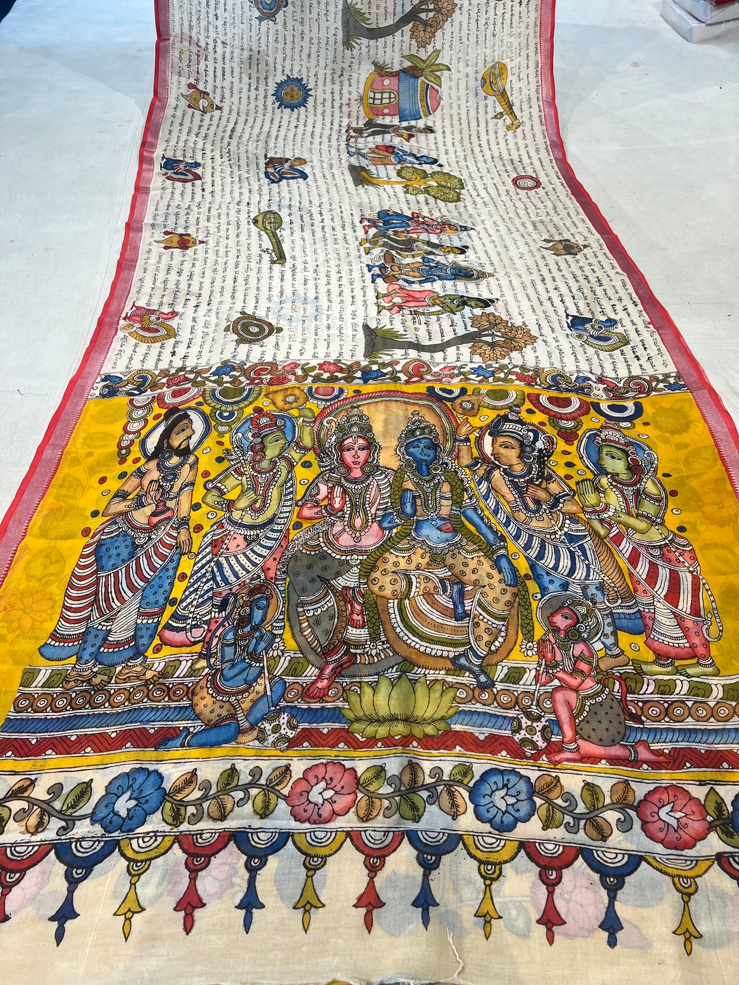 Mangalagiri Script saree