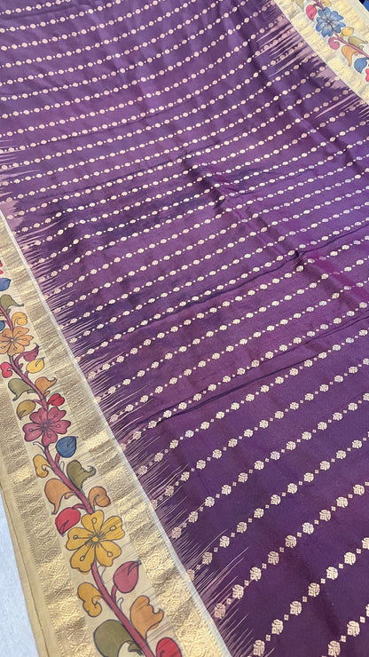 Pen Kalamkari Soft Silk Pattu Saree