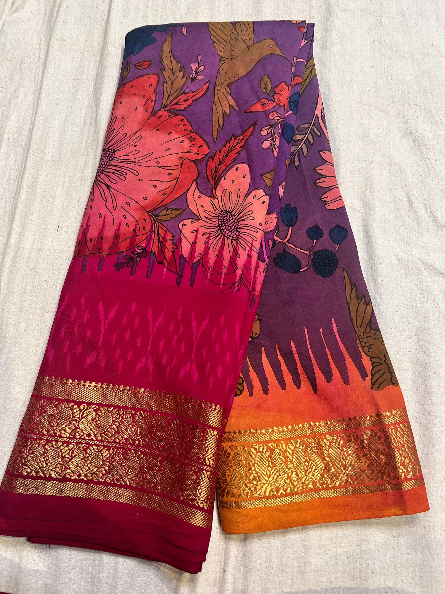 Ikkath Pattu Saree