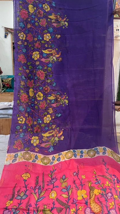 Organza saree