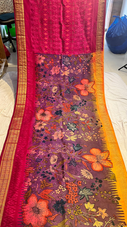 Ikkath Pattu Saree