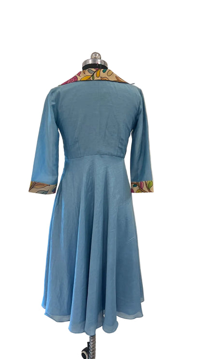 Mul cotton pen kalamkari frock