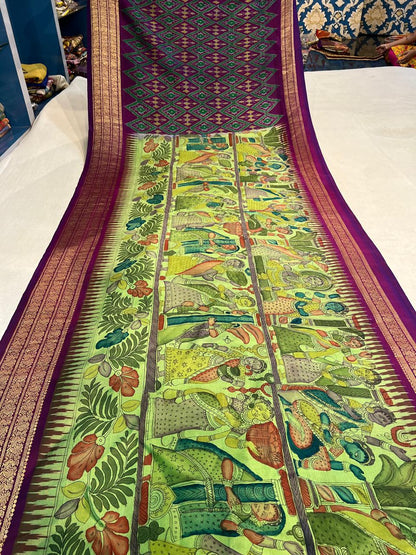 Ikkath Pattu Saree