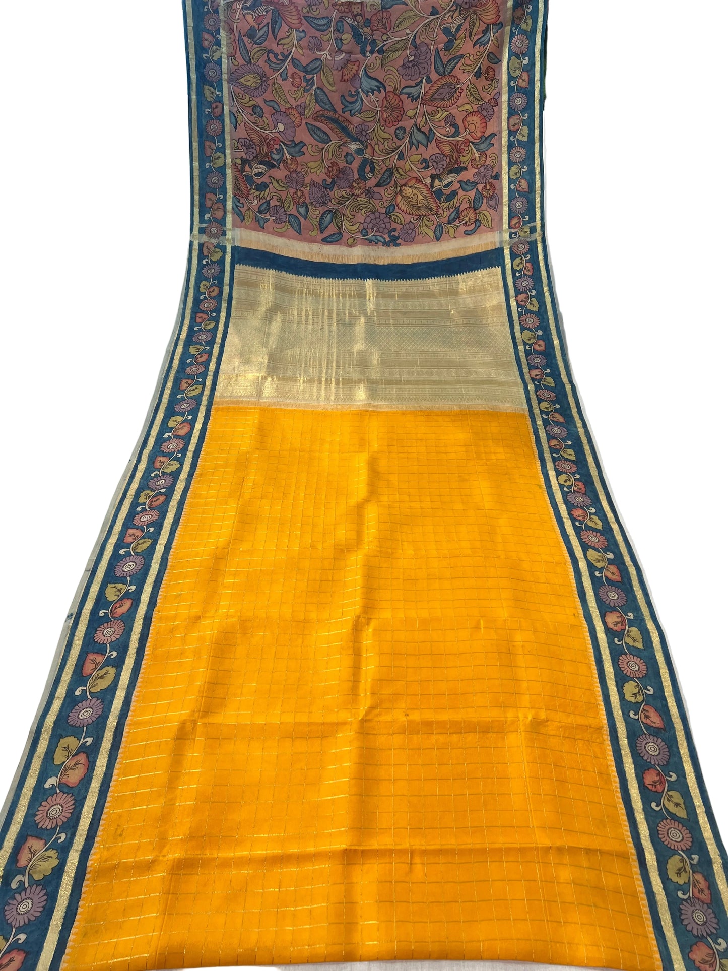 Royal Checks Kanchi Pattu Saree