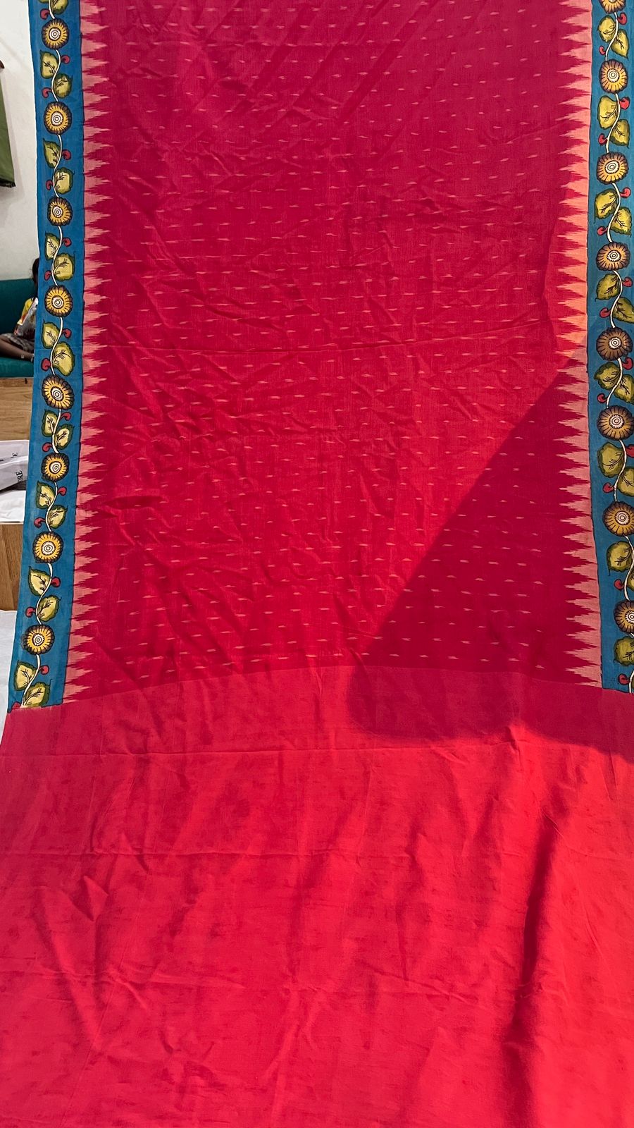 Handloom ikkat Cotton saree