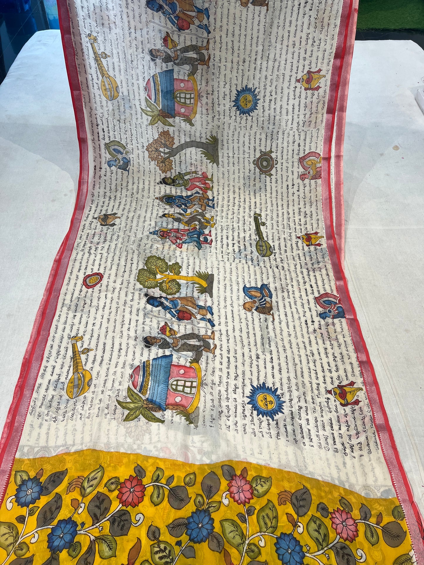 Mangalagiri Script saree