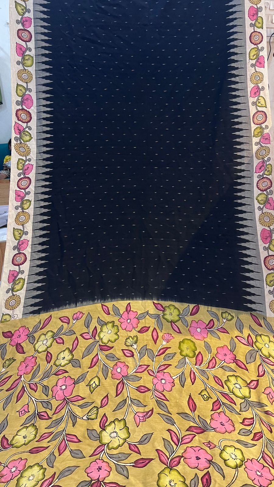 Handloom Ikkath Cotton saree