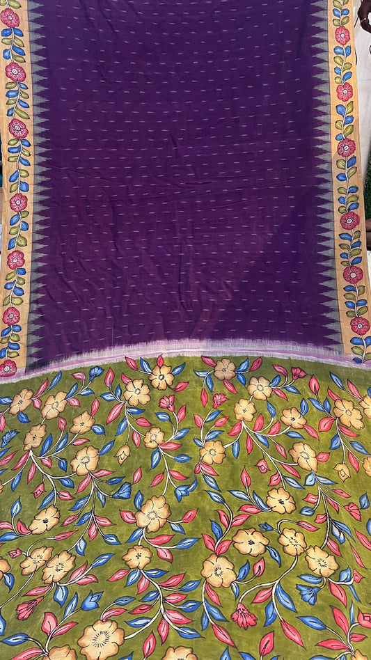 Handloom Ikkath Cotton saree