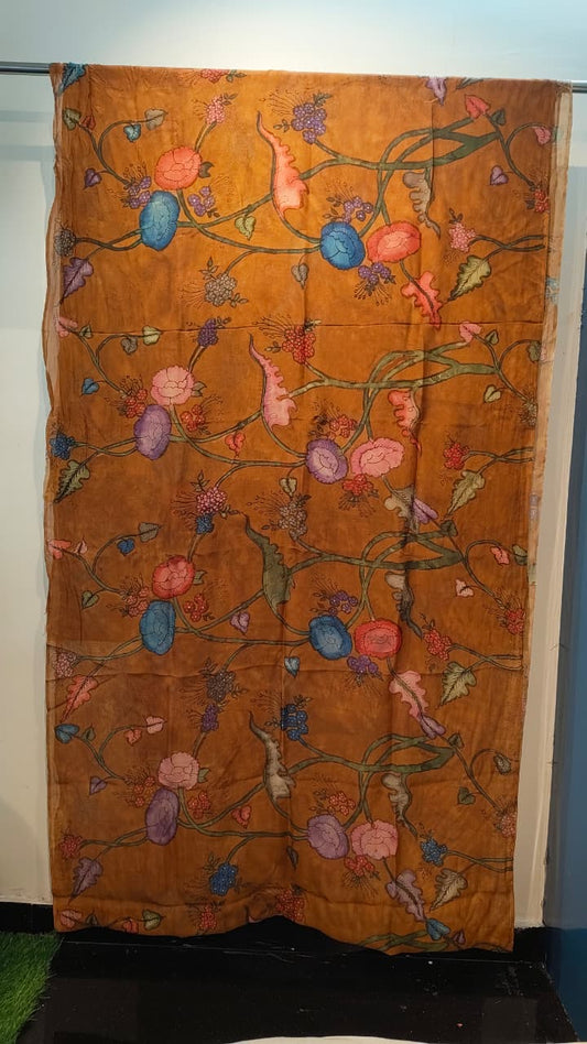 Organza silk fabric