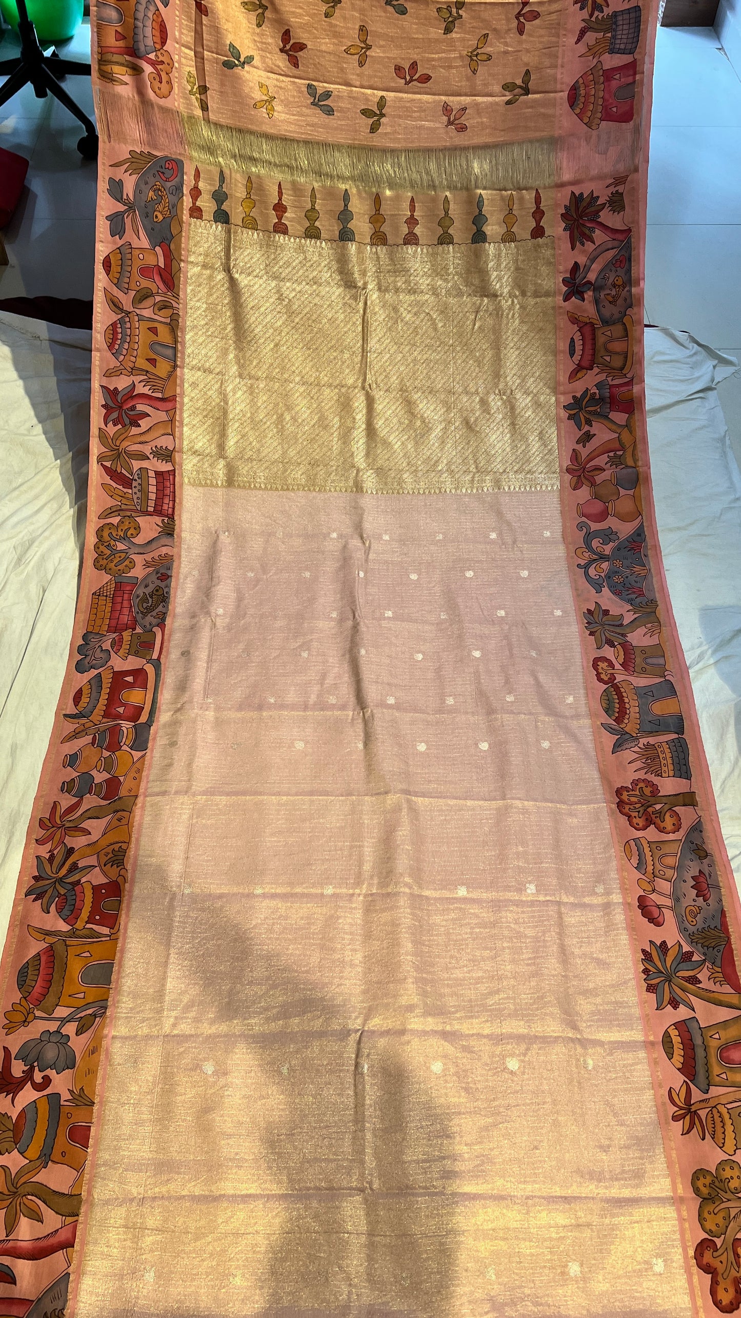 Kanchipattu Tissue Saree