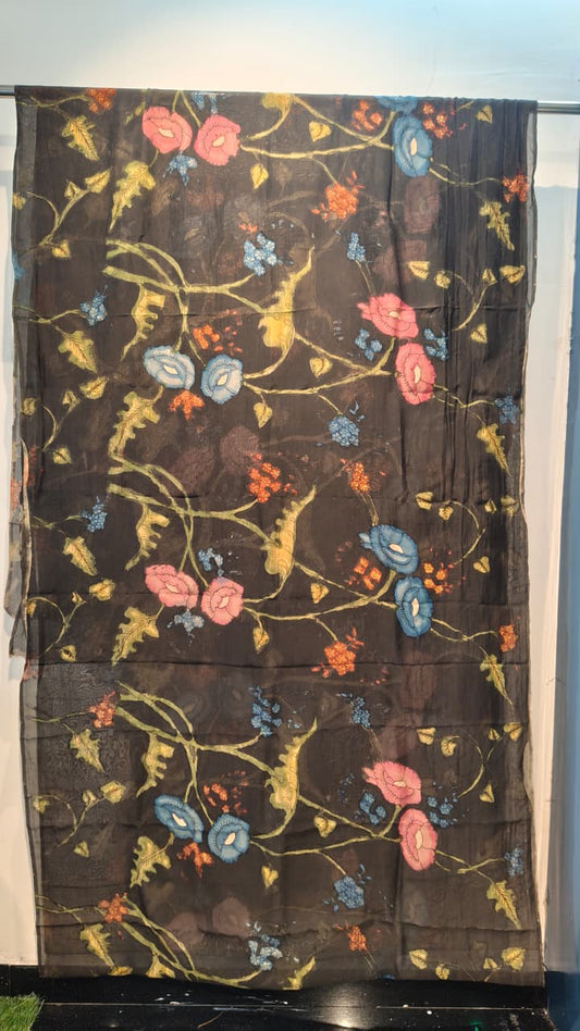 Organza silk fabric