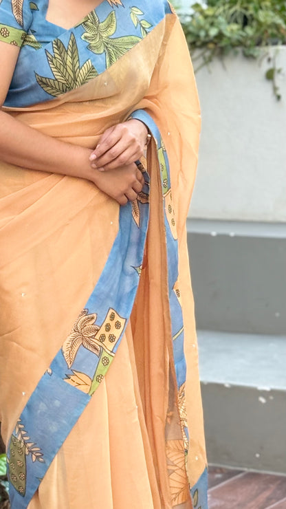 Organza saree