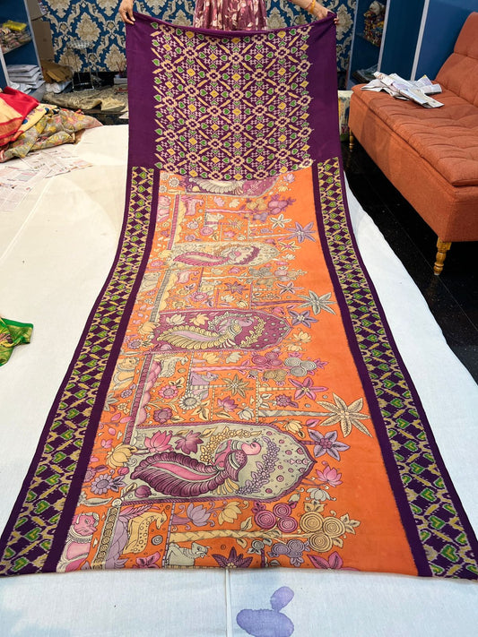 Ikkath Pattu Saree