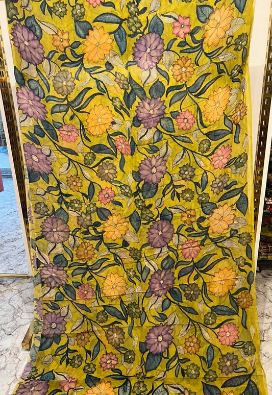 Organza silk fabric