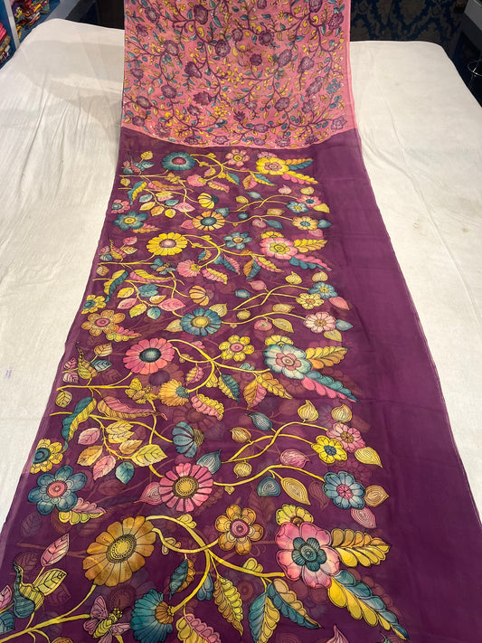 Organza saree