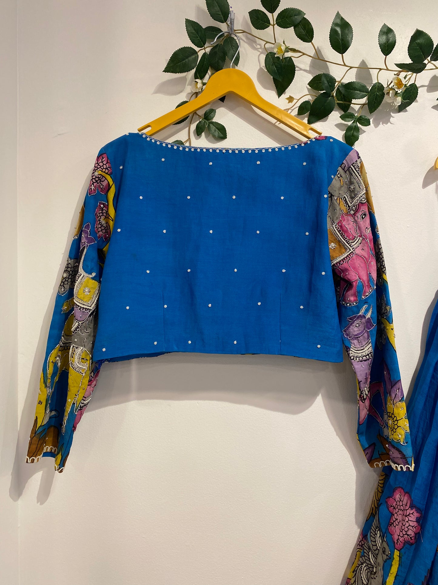 Blue Animal Concept Lehenga