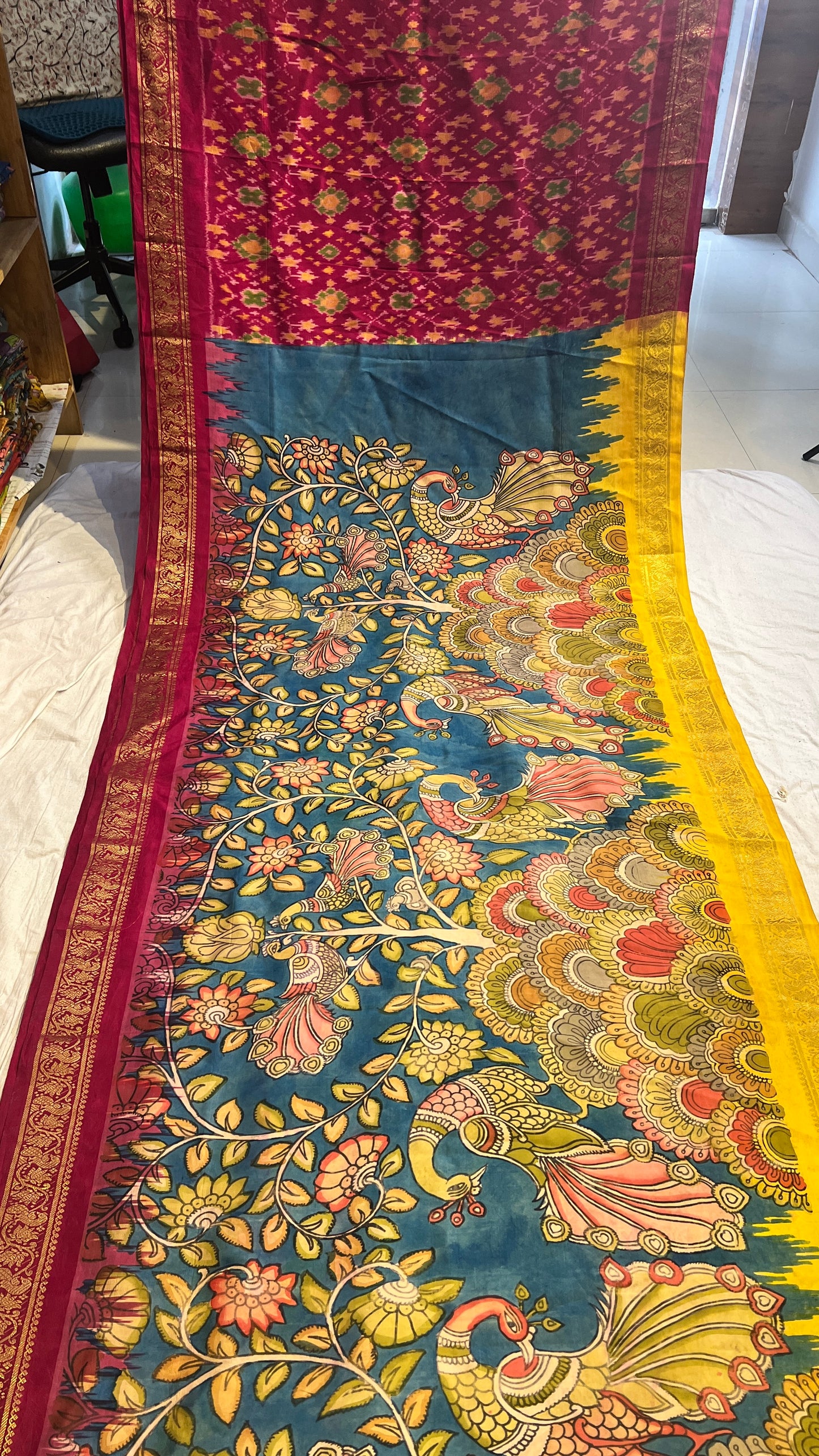 Ikkath Pattu Saree