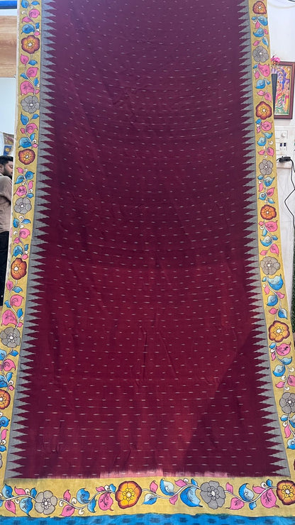 Handloom Ikkath Cotton saree