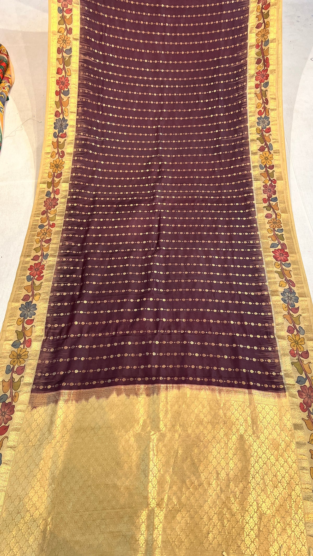 Pen Kalamkari Soft Silk Pattu Saree
