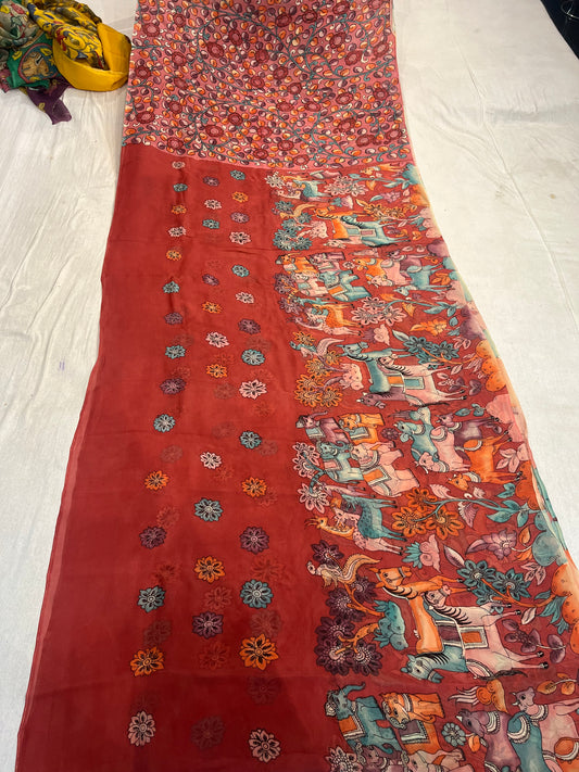 Organza saree