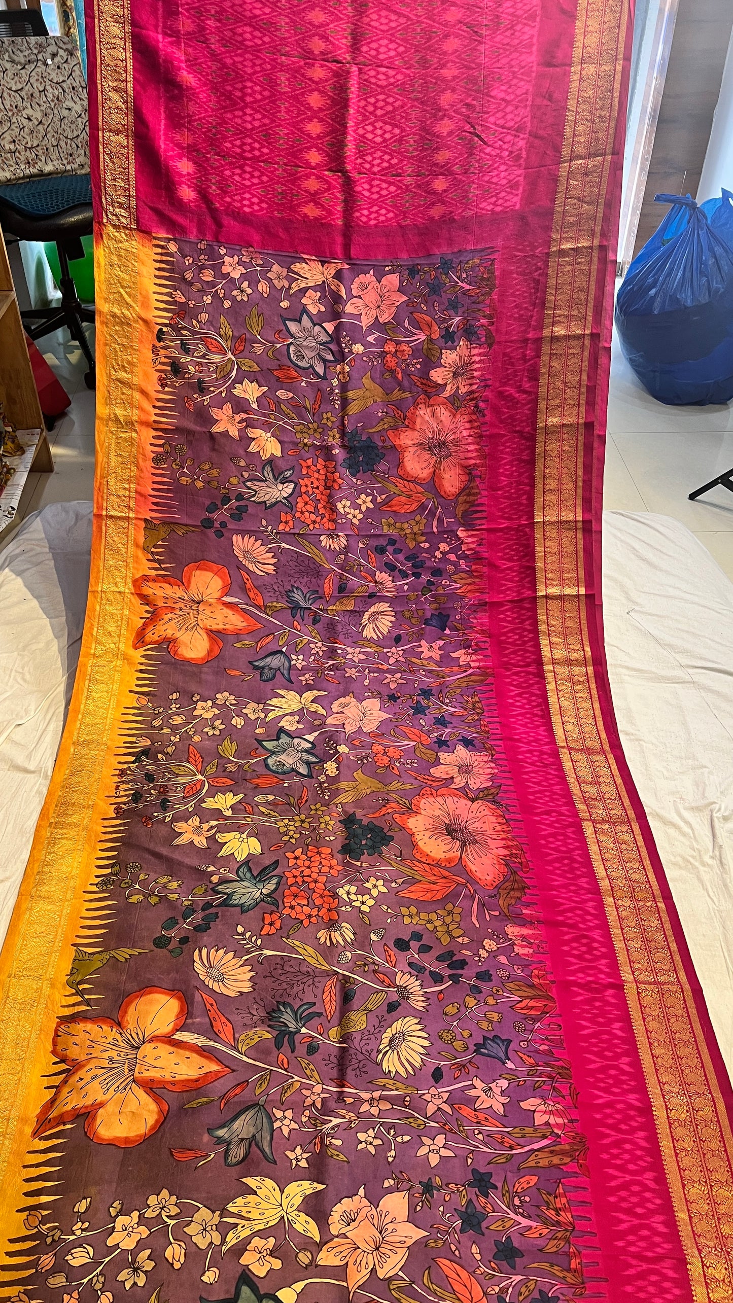 Ikkath Pattu Saree