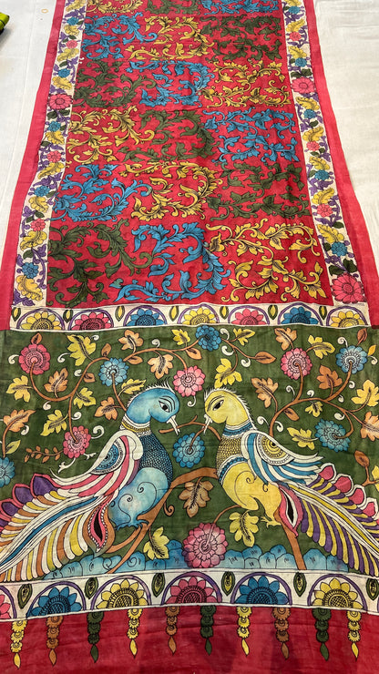 Bangalore silk borderless saree
