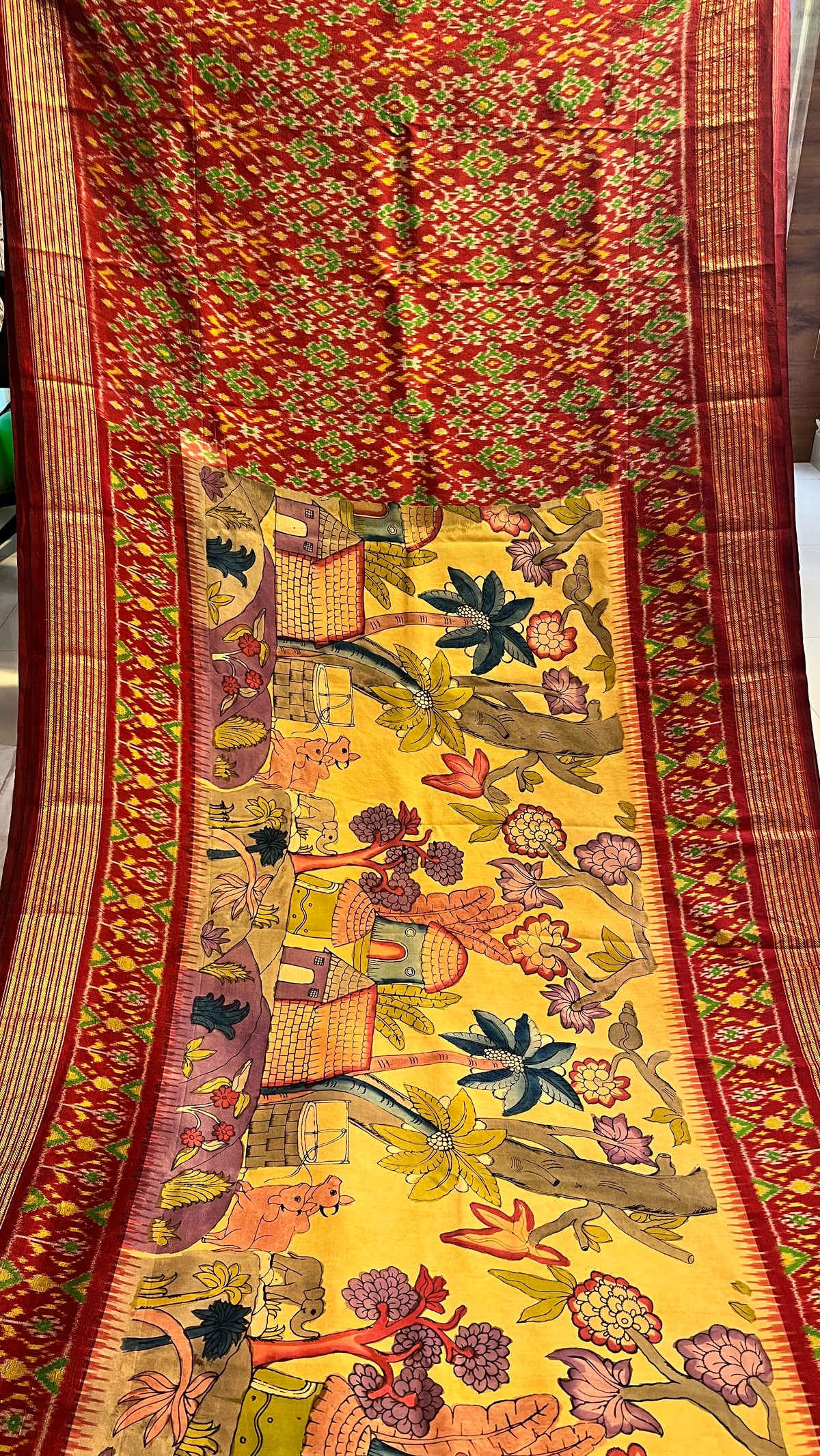 Ikkath Patola saree