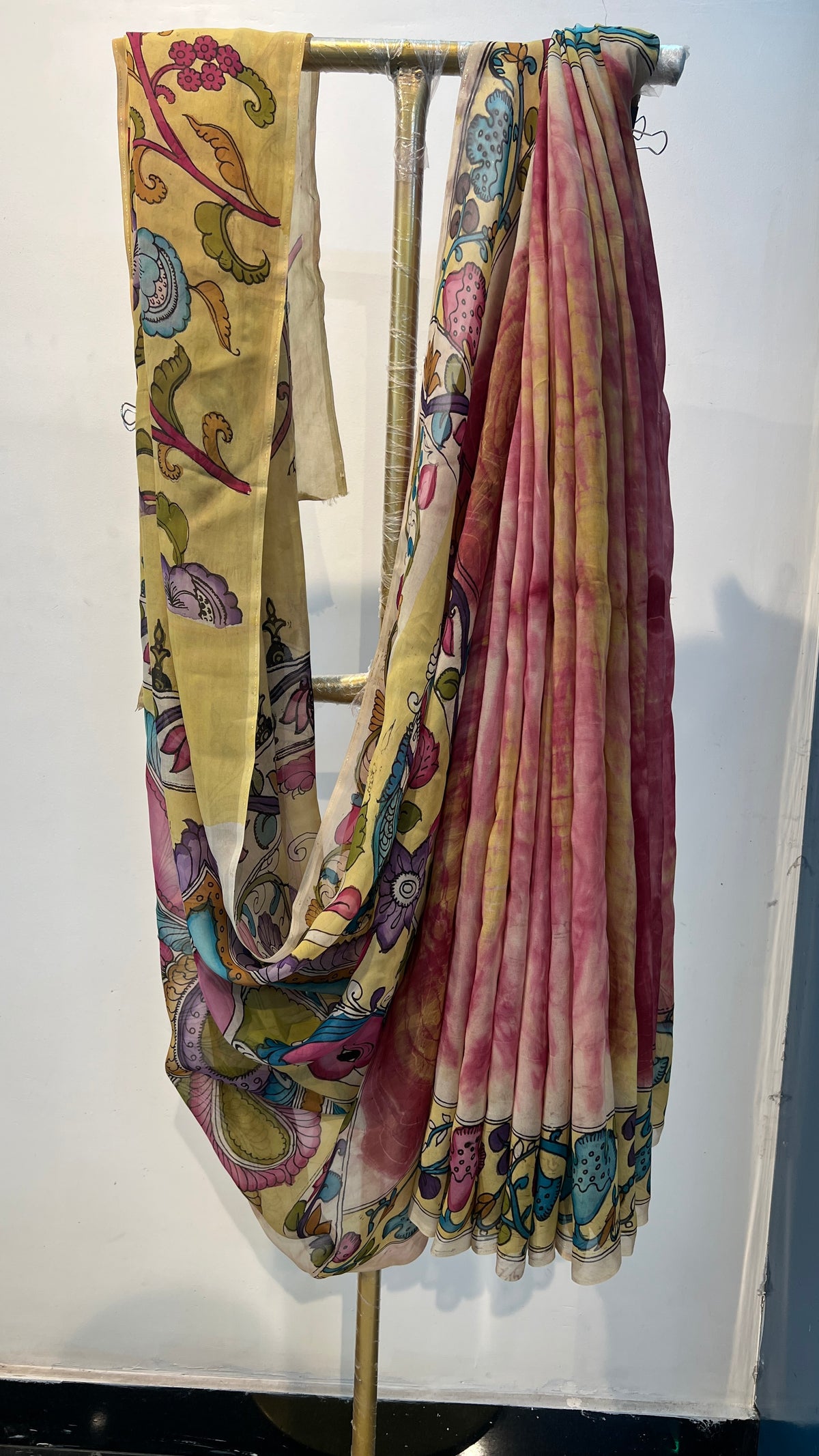 Kalamkari Shibori saree