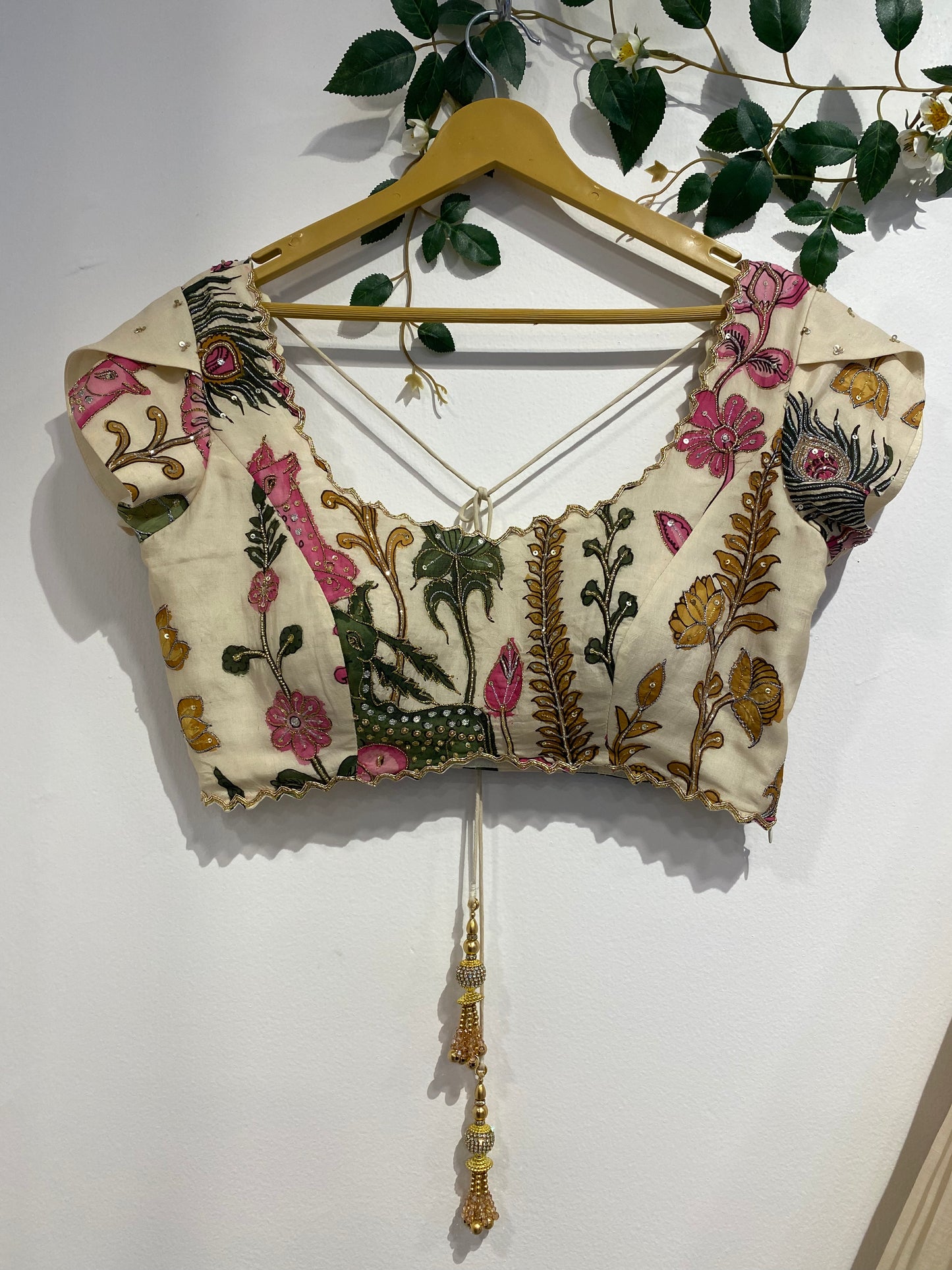 Half White Floral Concept Lehenga