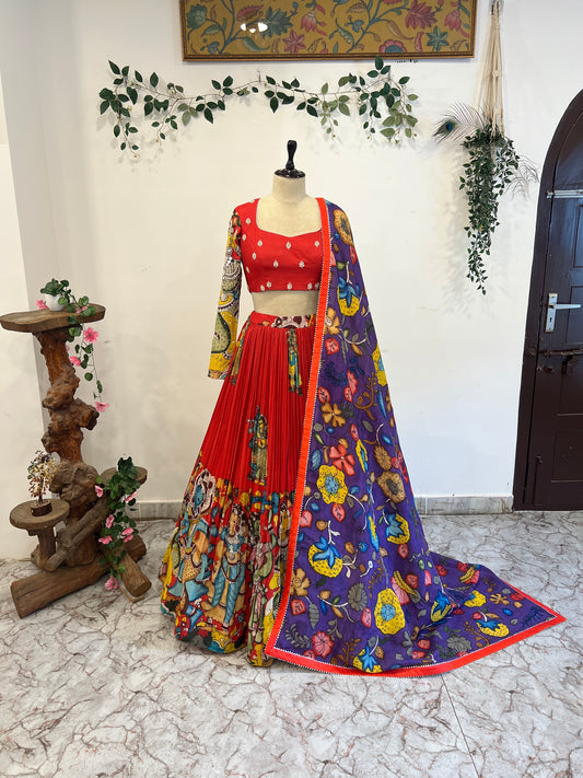 Radha Krishna Concept Lehenga