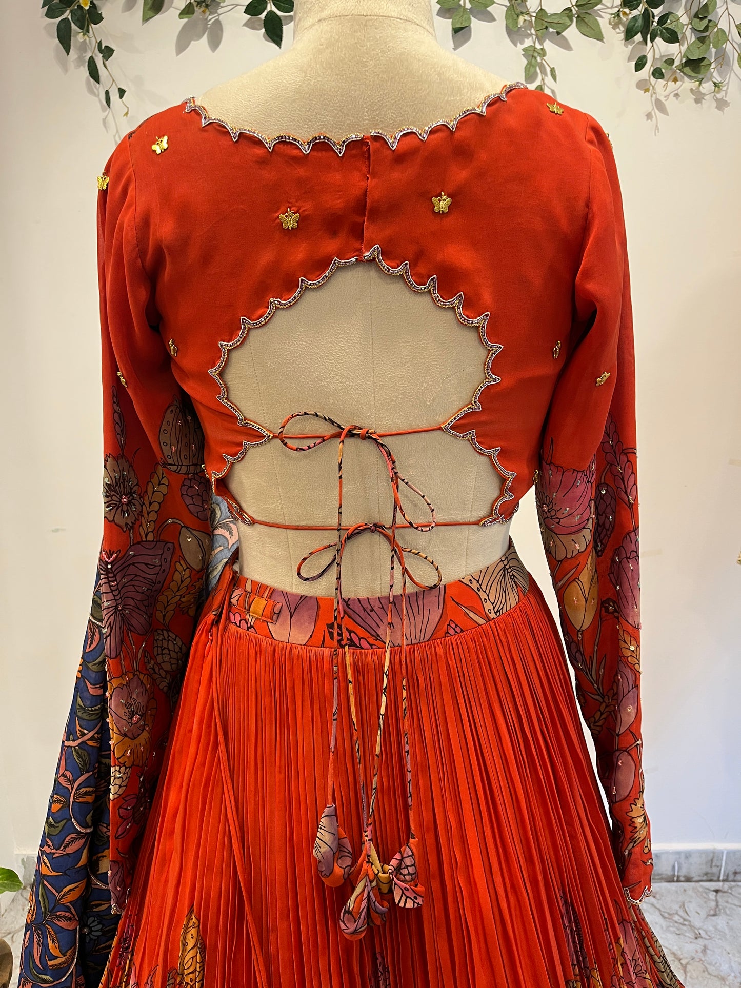Organza Floral Pattern Lehenga