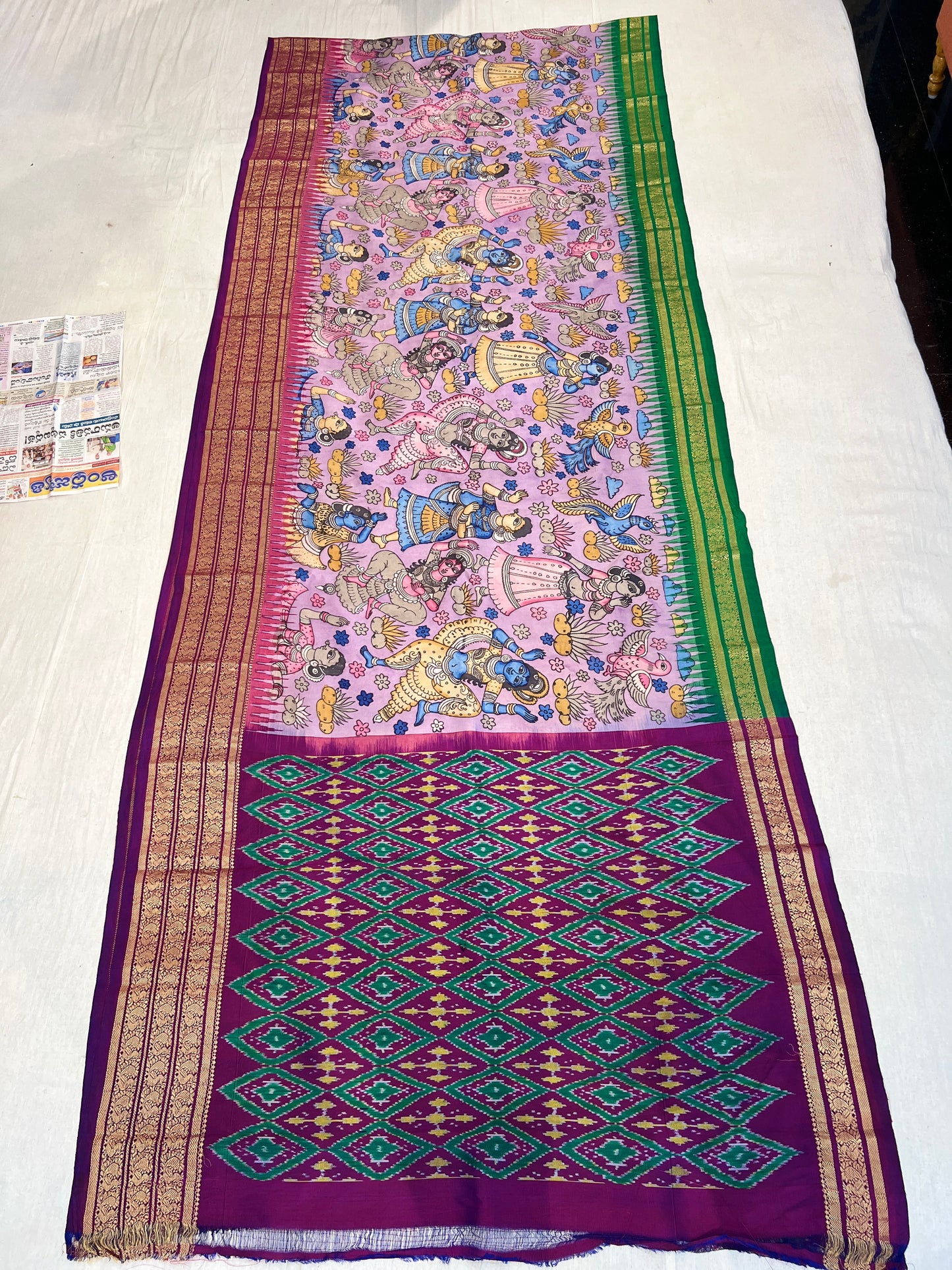 Ikkath Pattu Saree