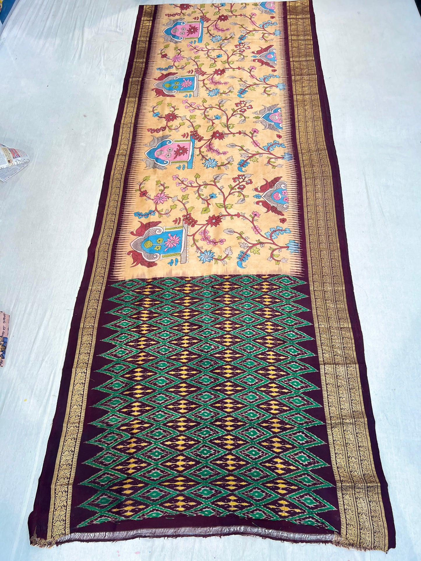 Ikkath Pattu Saree