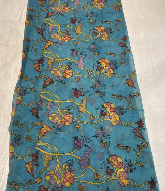 Organza silk fabric