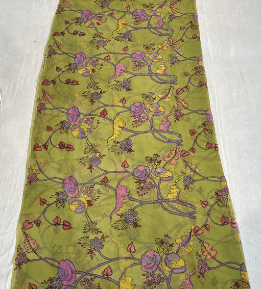 Organza silk fabric