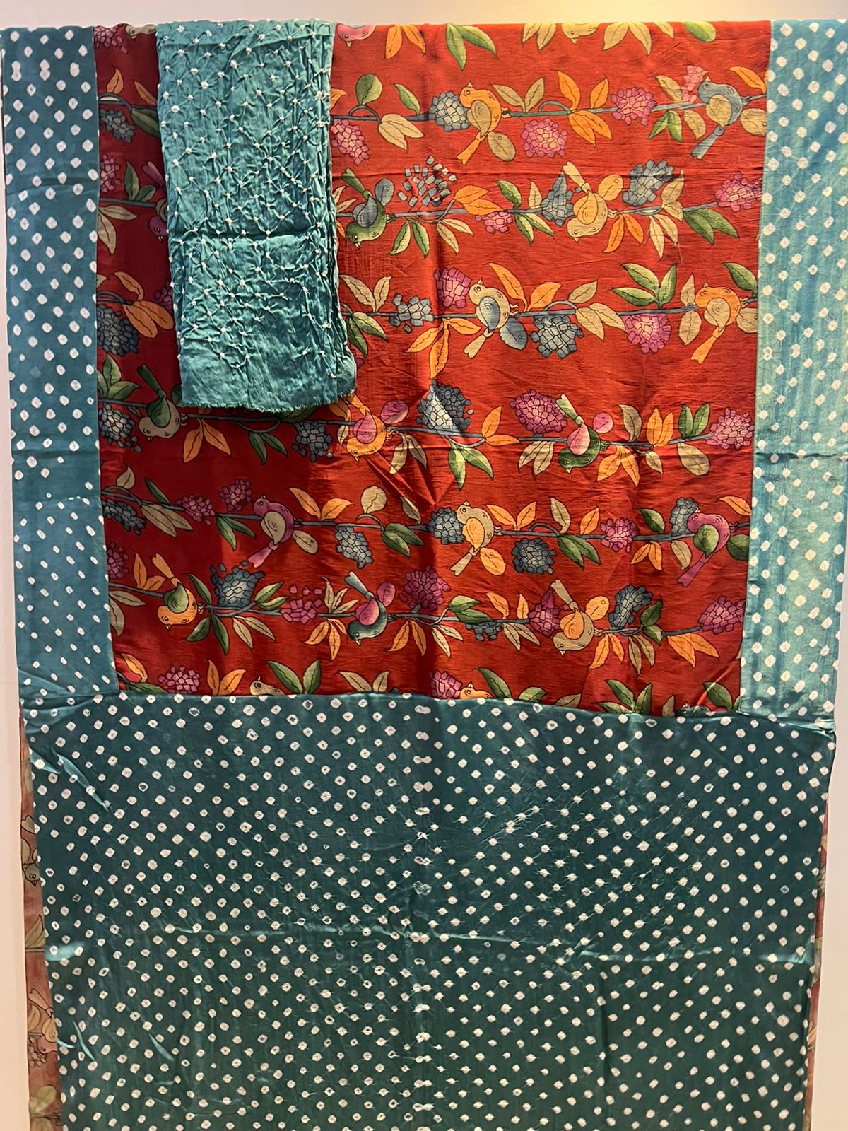 Bandhini x Kalamkari Fusion