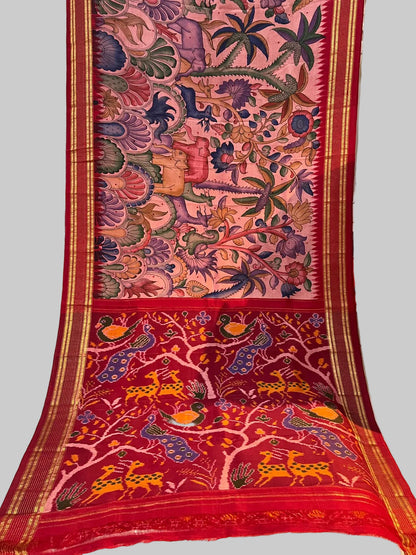 Ikkat Pattu saree