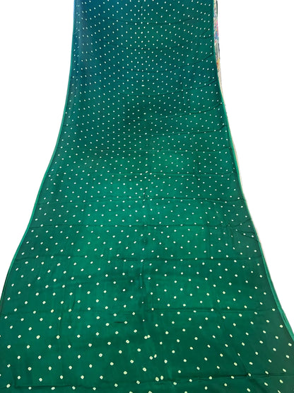 Bandhini Saree with Kalamkari