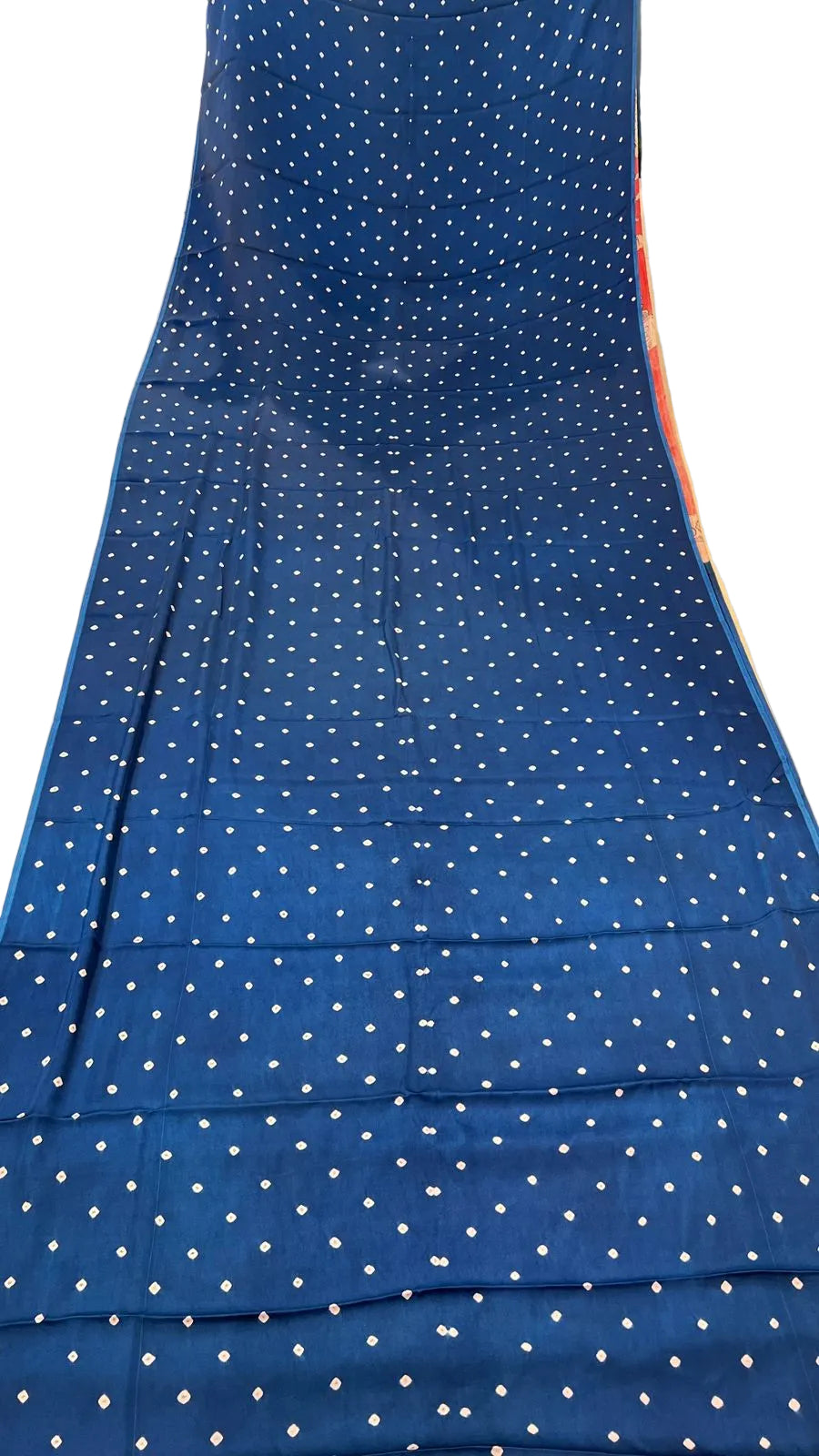 Bandhini Saree with Kalamkari