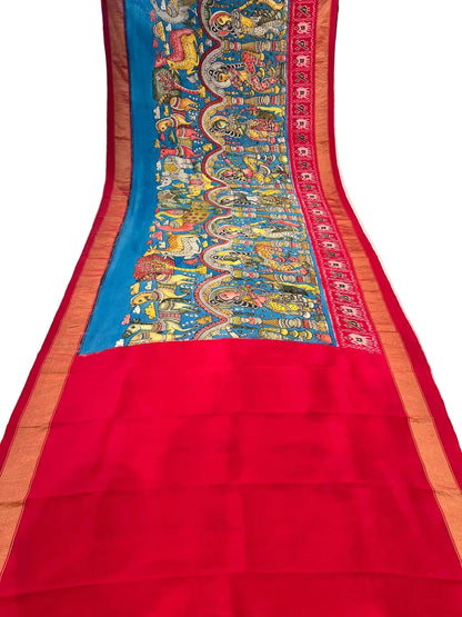 Ikkat Pattu saree