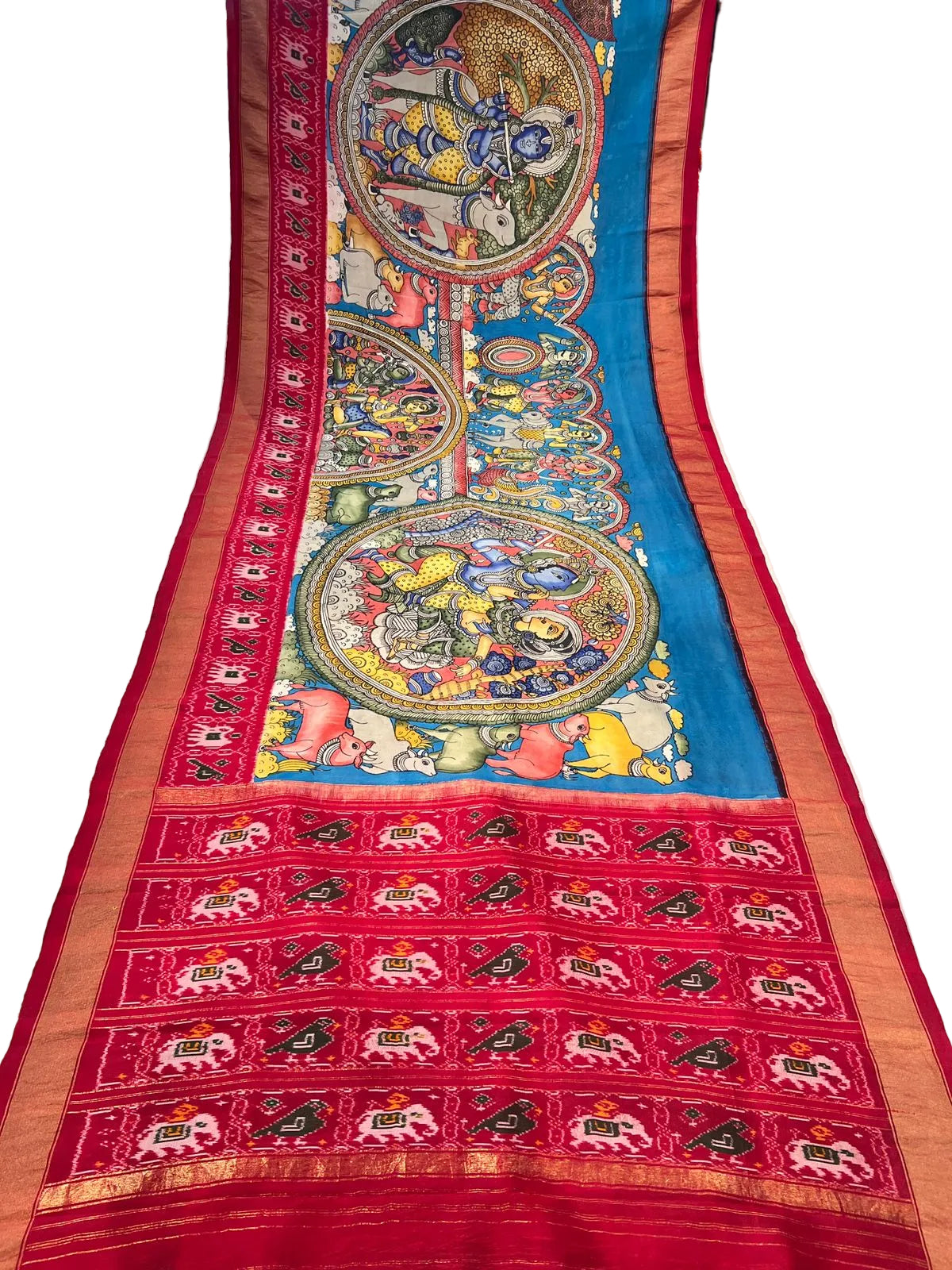 Ikkat Pattu saree