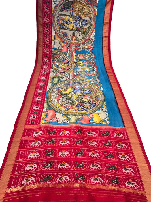 Ikkat Pattu saree