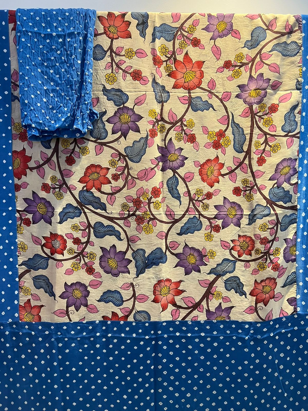 Bandhini x Kalamkari Fusion
